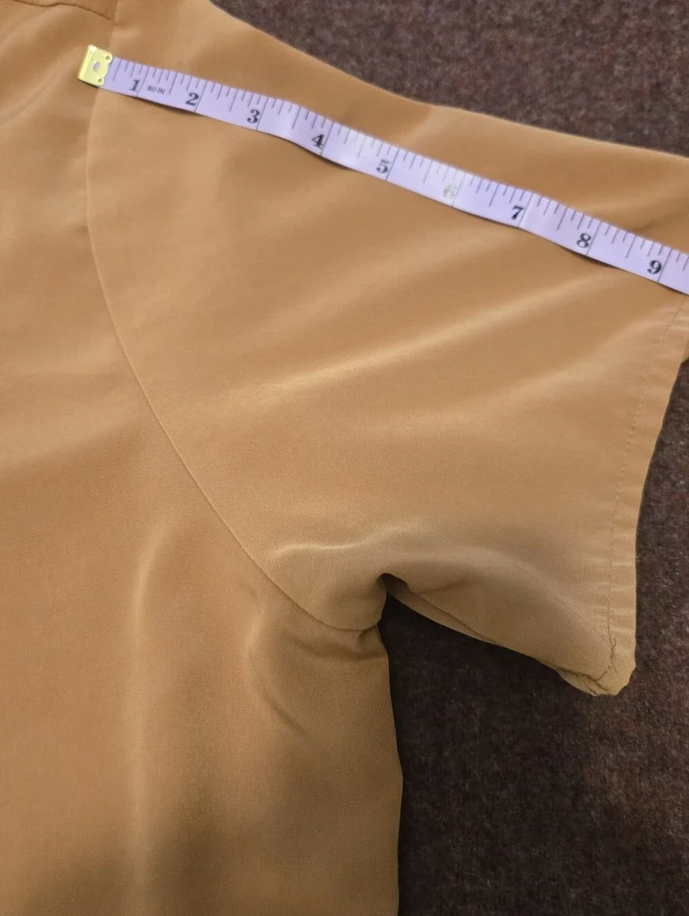Vintage Maggie Sweet Goldenrod Vintage Blouse Size 14/16 XL - Picture 7 of 10